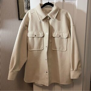 Oversized shacket jacket shirt